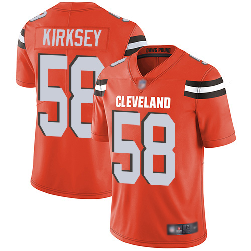 Cleveland Browns Christian Kirksey Men Orange Limited Jersey 58 NFL Football Alternate Vapor Untouchable